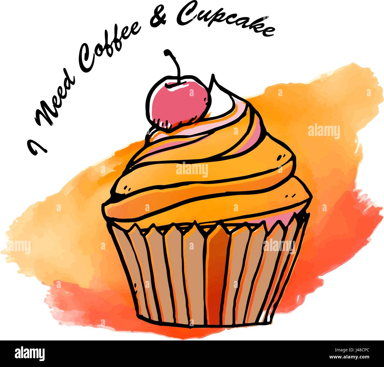 Detail Cupcake Aquarelle Nomer 19