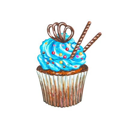 Detail Cupcake Aquarelle Nomer 3