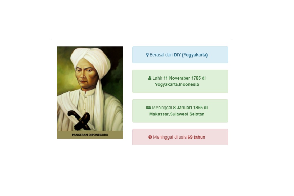 Detail Foto Pangeran Diponegoro Asli Nomer 15