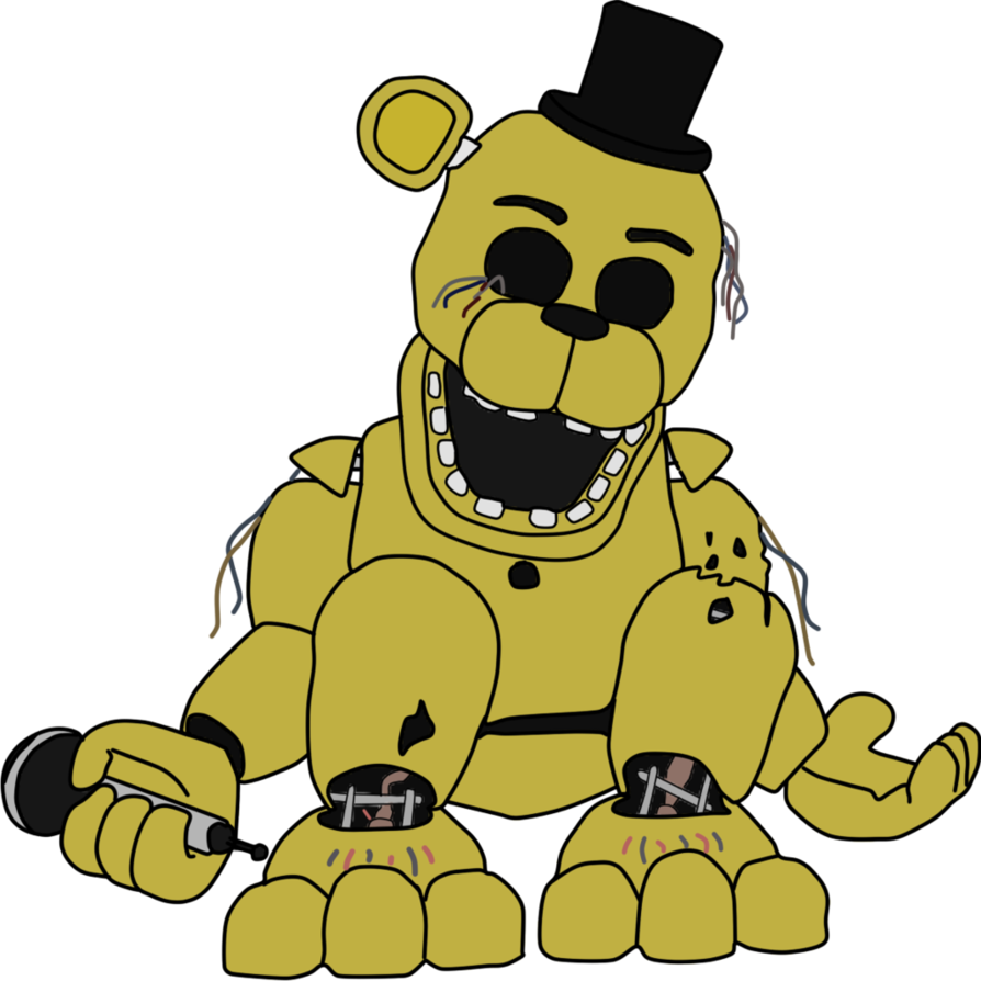 Detail Withered Golden Freddy Plush Nomer 9