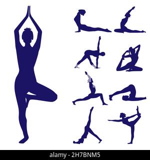 Detail Yoga Asanas Poster Nomer 11