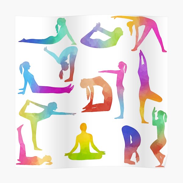 Detail Yoga Asanas Poster Nomer 17