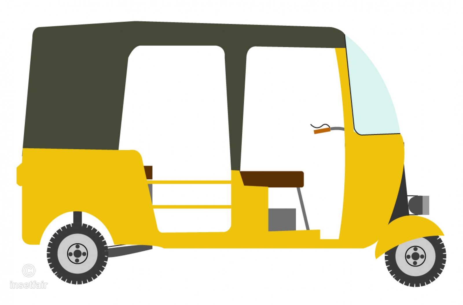 Detail Auto Rickshaw Blueprint Nomer 16