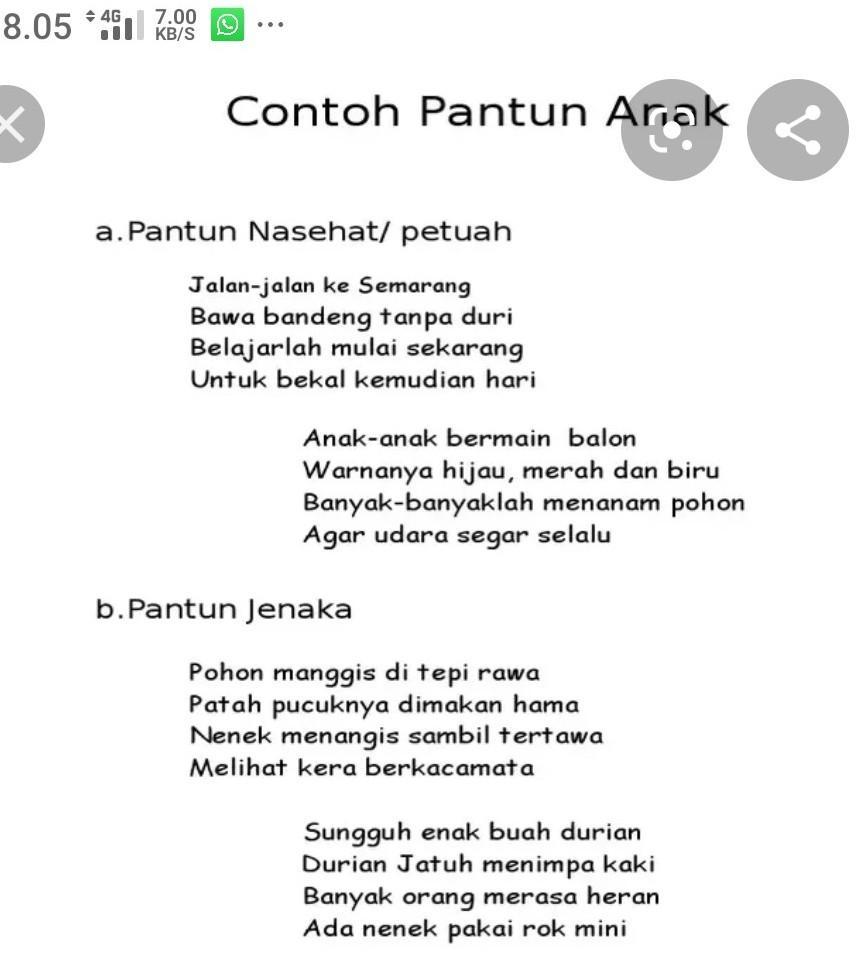 Detail Foto Pantun Jenaka Nomer 25