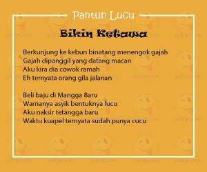 Detail Foto Pantun Jenaka Nomer 6