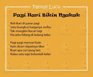 Detail Foto Pantun Lucu Nomer 22