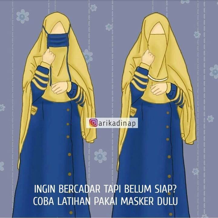 Detail Foto Pasangan Muslimah Bercadar Nomer 37