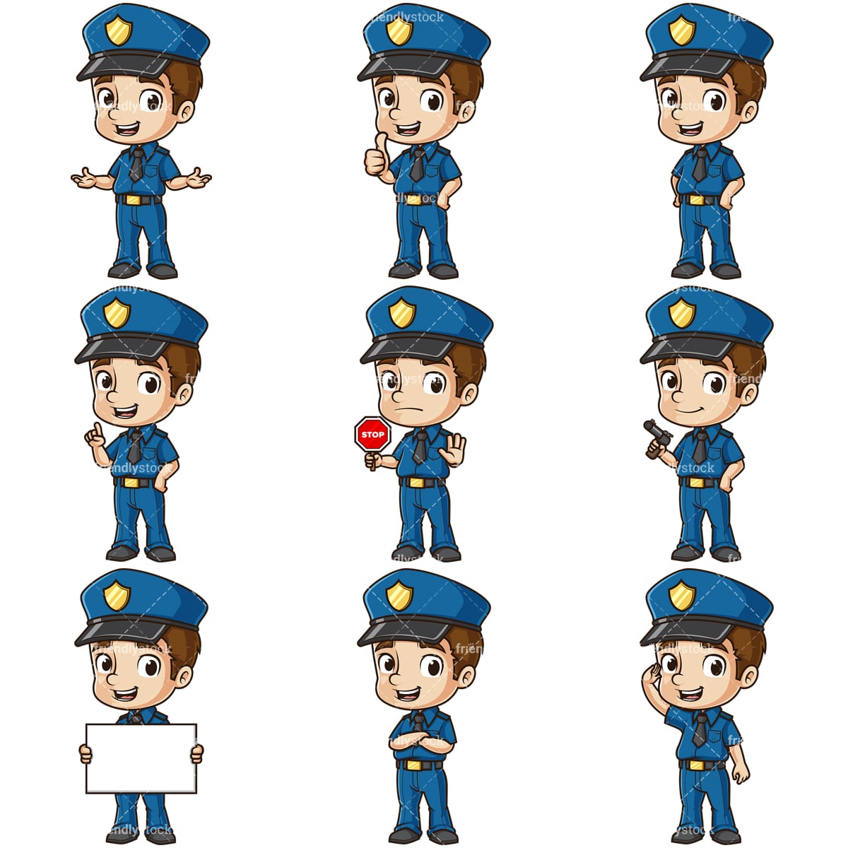 Detail Polizist Zeichnung Nomer 8