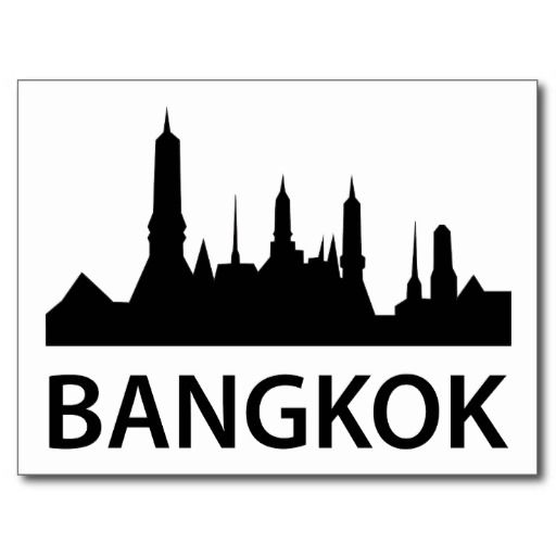 Bangkok Skyline Silhouette - KibrisPDR
