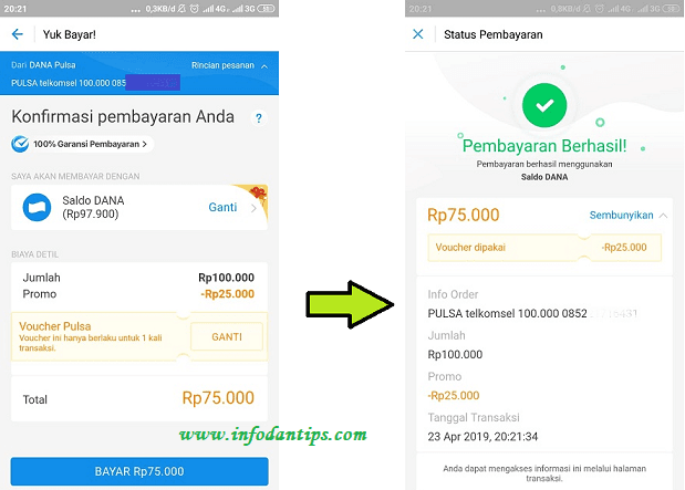 Detail Foto Pembayaran Pulsa Nomer 35