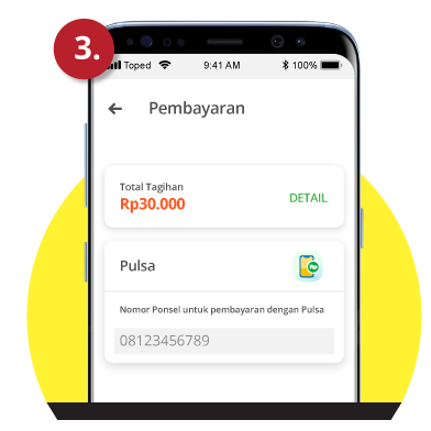Detail Foto Pembayaran Pulsa Nomer 5