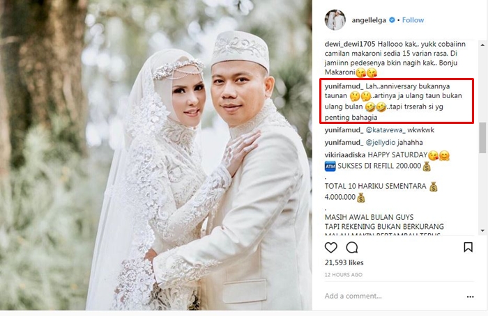 Detail Foto Pernikahan Angel Lelga Nomer 56