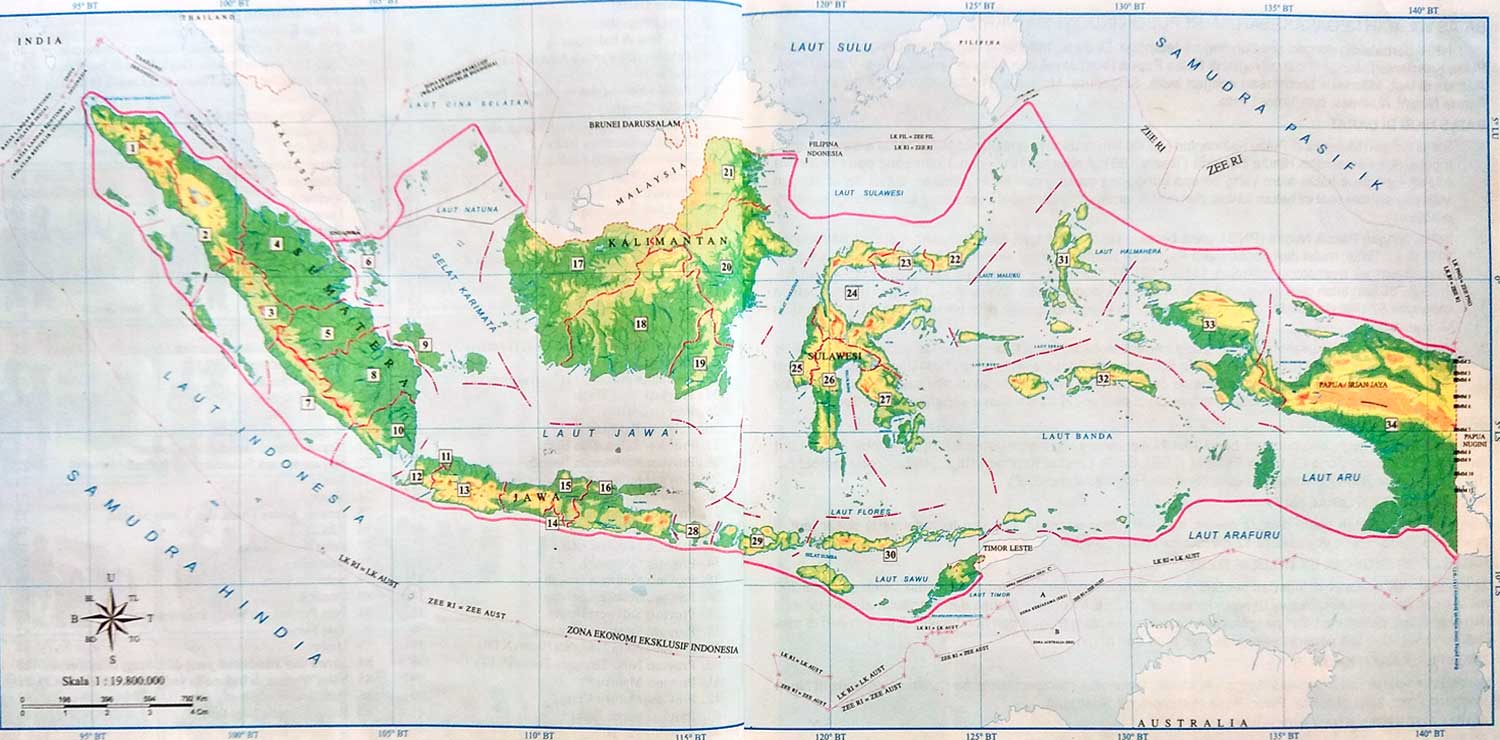 Detail Foto Peta Indonesia Lengkap Nomer 33