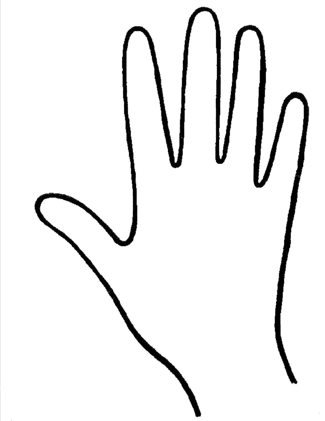 Hand Ausmalbild - KibrisPDR