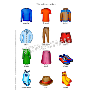 Detail Kleidung Vokabeln Englisch Nomer 5