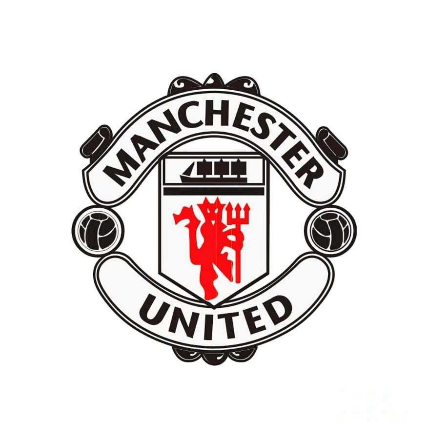 Detail Manchester United Logo Black And White Nomer 23