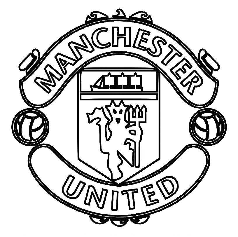Detail Manchester United Logo Black And White Nomer 3
