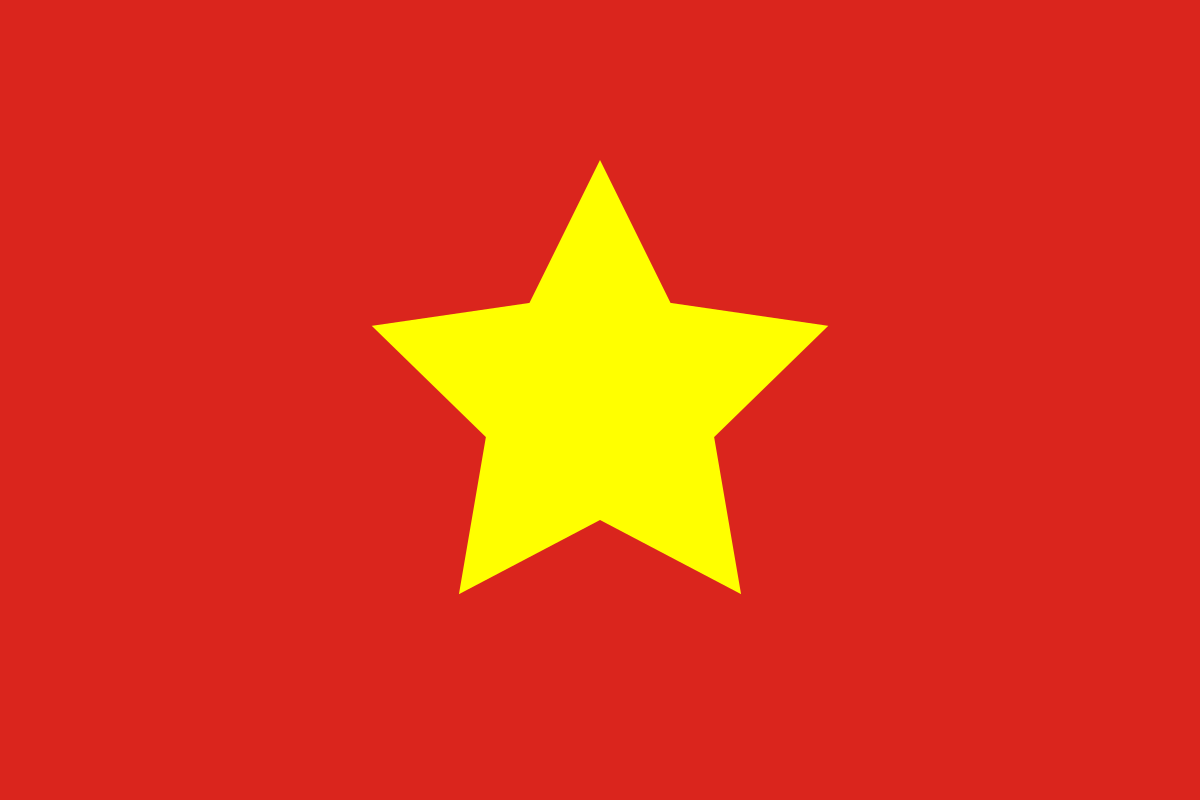 Nordvietnam Flagge - KibrisPDR