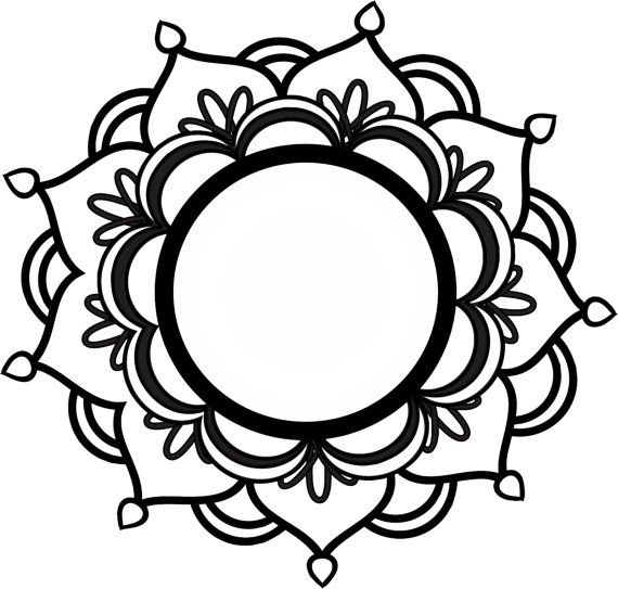 Detail Blumen Mandala Vorlage Nomer 3