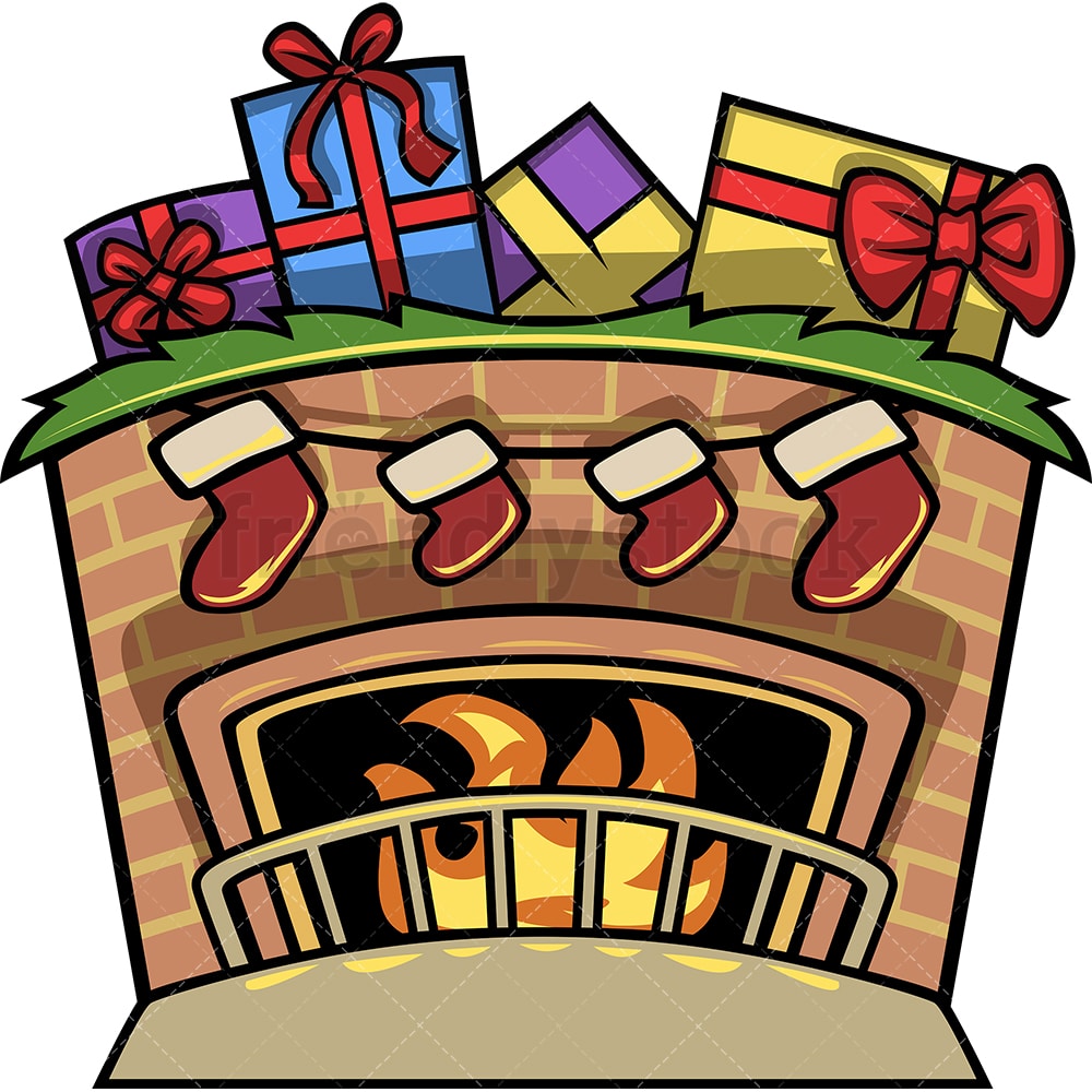 Detail Christmas Fireplace Png Nomer 14