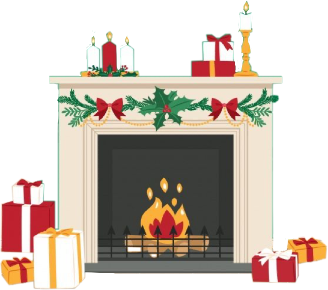 Detail Christmas Fireplace Png Nomer 18