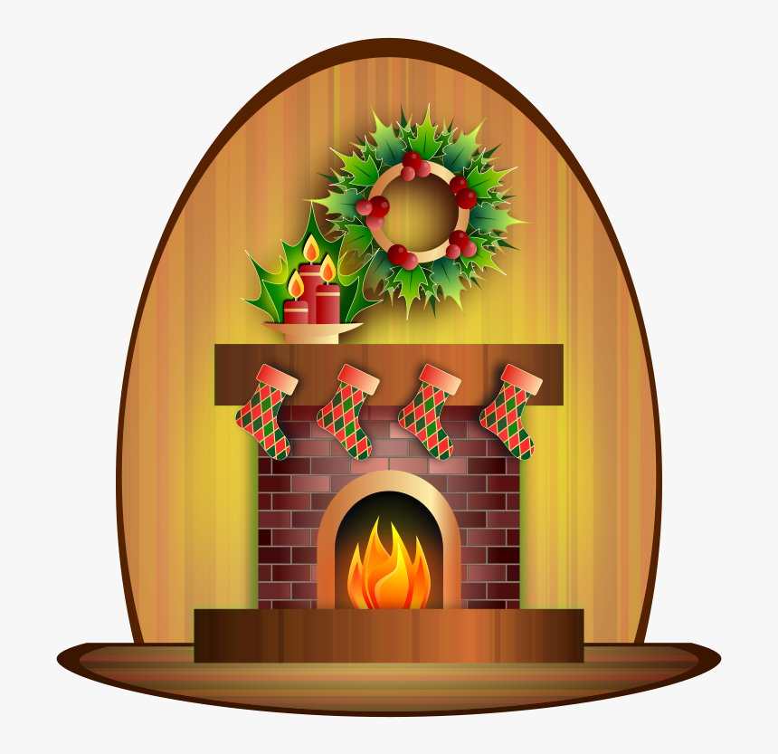 Detail Christmas Fireplace Png Nomer 2