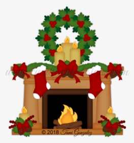 Detail Christmas Fireplace Png Nomer 3