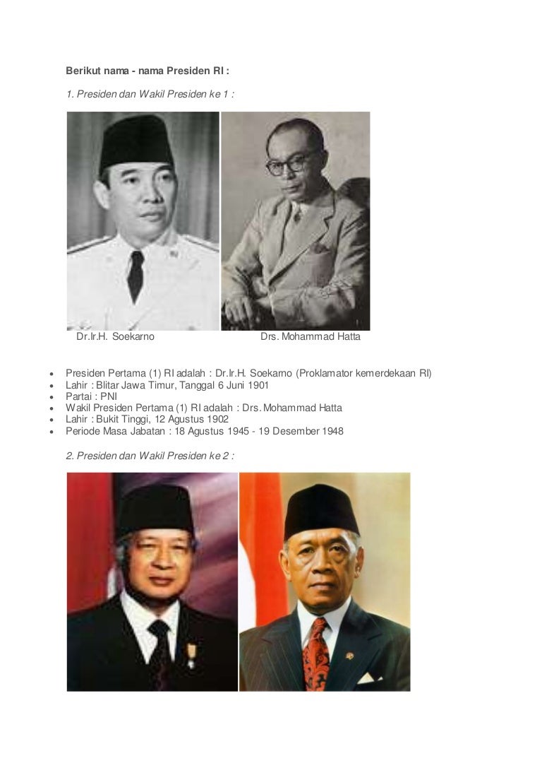 Detail Foto Presiden Dan Wakil Presiden Indonesia Nomer 50