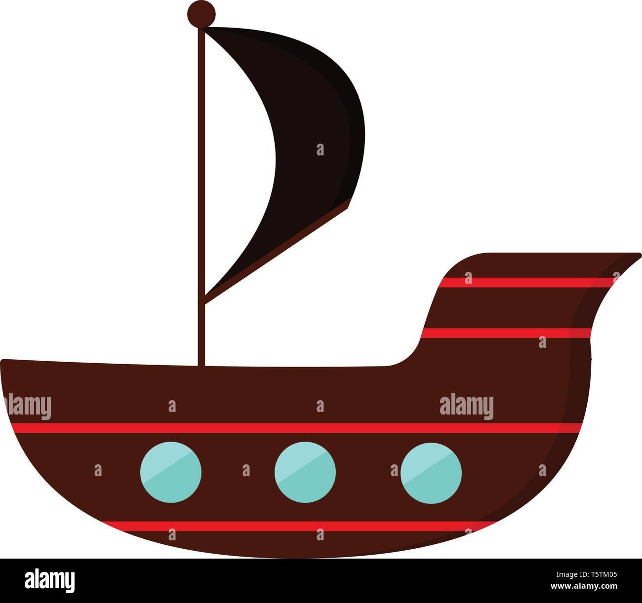 Detail Pirate Ship Drawing Nomer 24