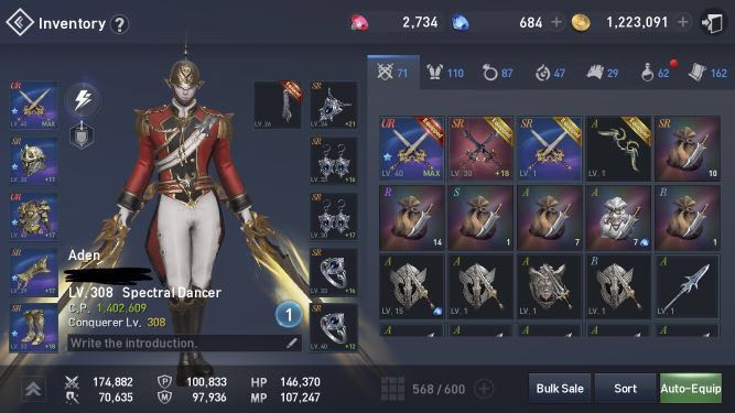 Detail Bladedancer Lineage 2 Revolution Nomer 17