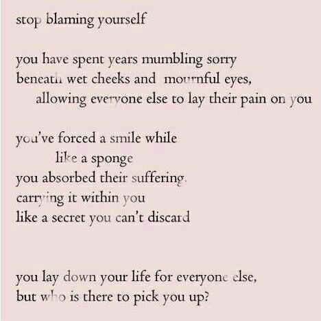 Detail Blame Myself Quotes Nomer 7