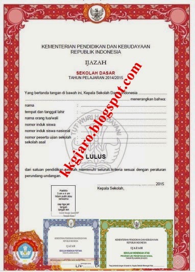 Detail Blangko Ijazah Paket C Nomer 28