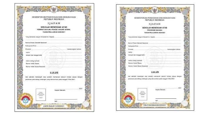 Detail Blangko Ijazah Paket C Nomer 6