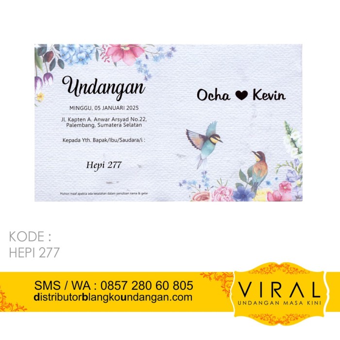 Detail Blangko Undangan Hepi Nomer 56