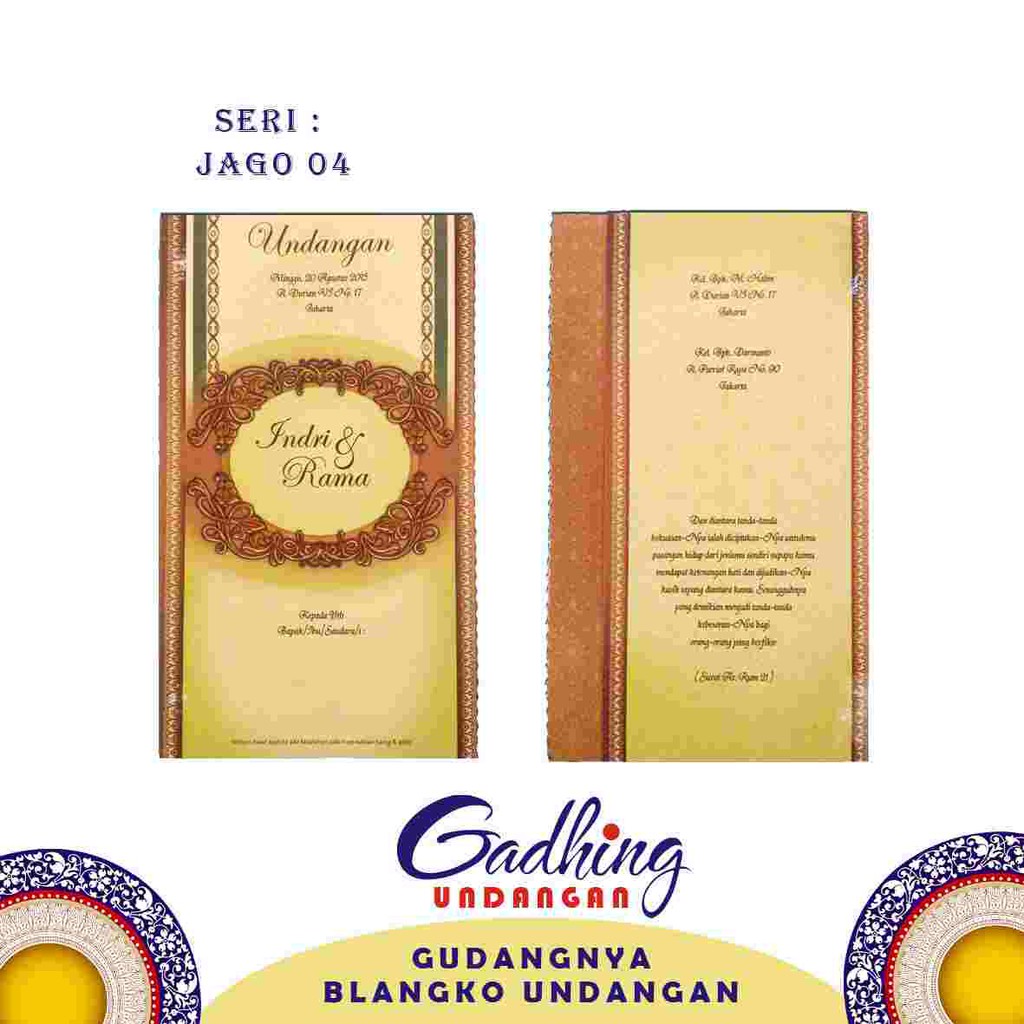 Detail Blangko Undangan Jago Nomer 19