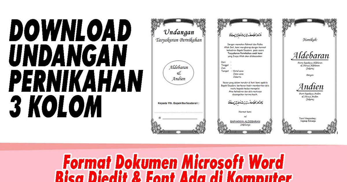 Detail Blangko Undangan Kosong Pdf Nomer 33