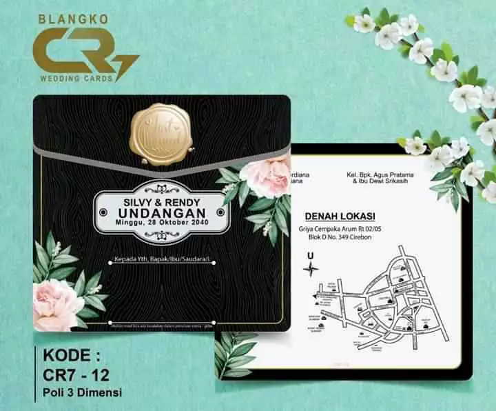 Detail Blangko Undangan Pernikahan Unik Nomer 58