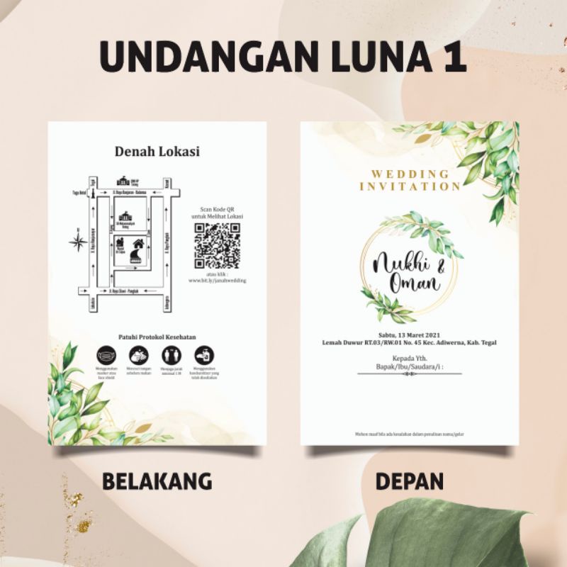 Blangko Undangan Rustic - KibrisPDR