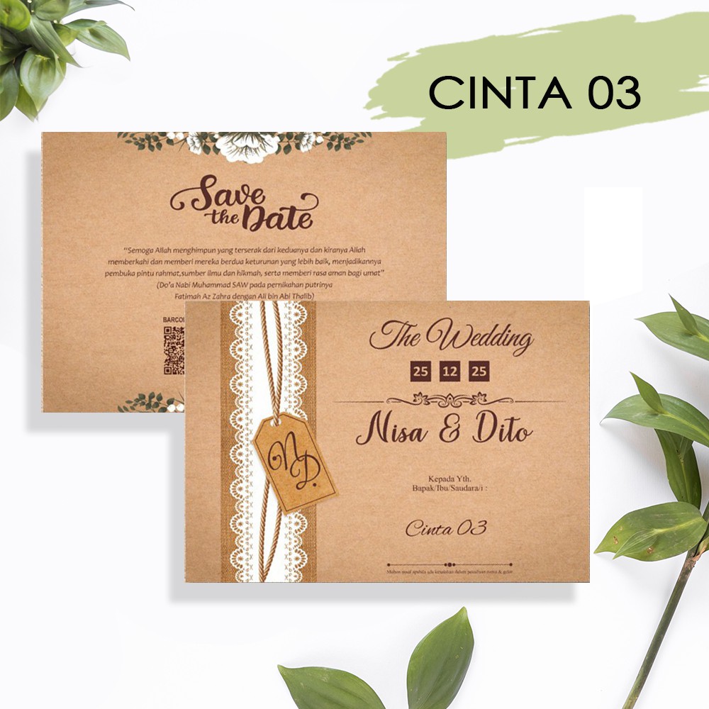 Detail Blangko Undangan Rustic Nomer 21