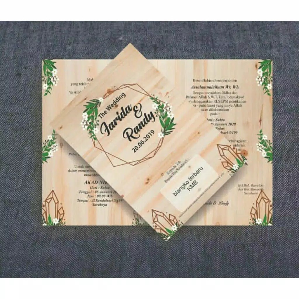Detail Blangko Undangan Rustic Nomer 25