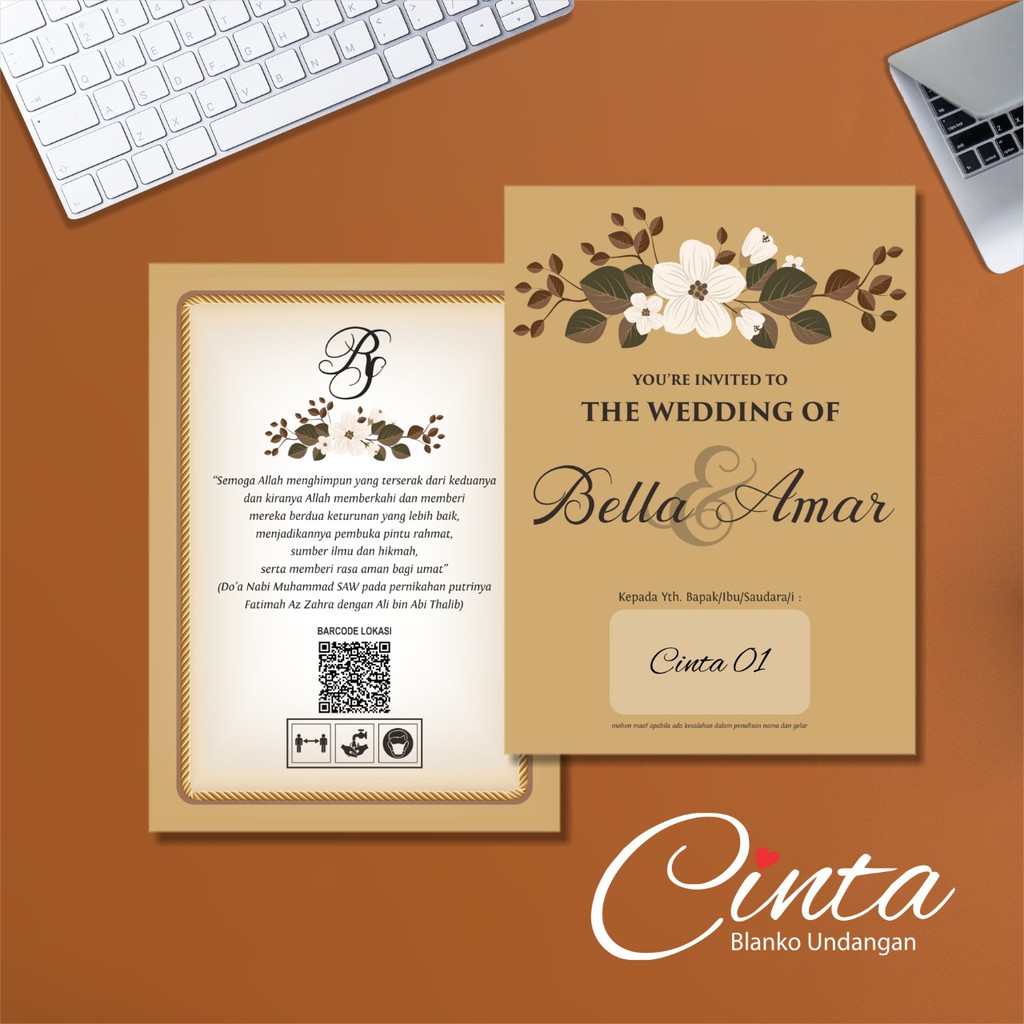 Detail Blangko Undangan Rustic Nomer 28