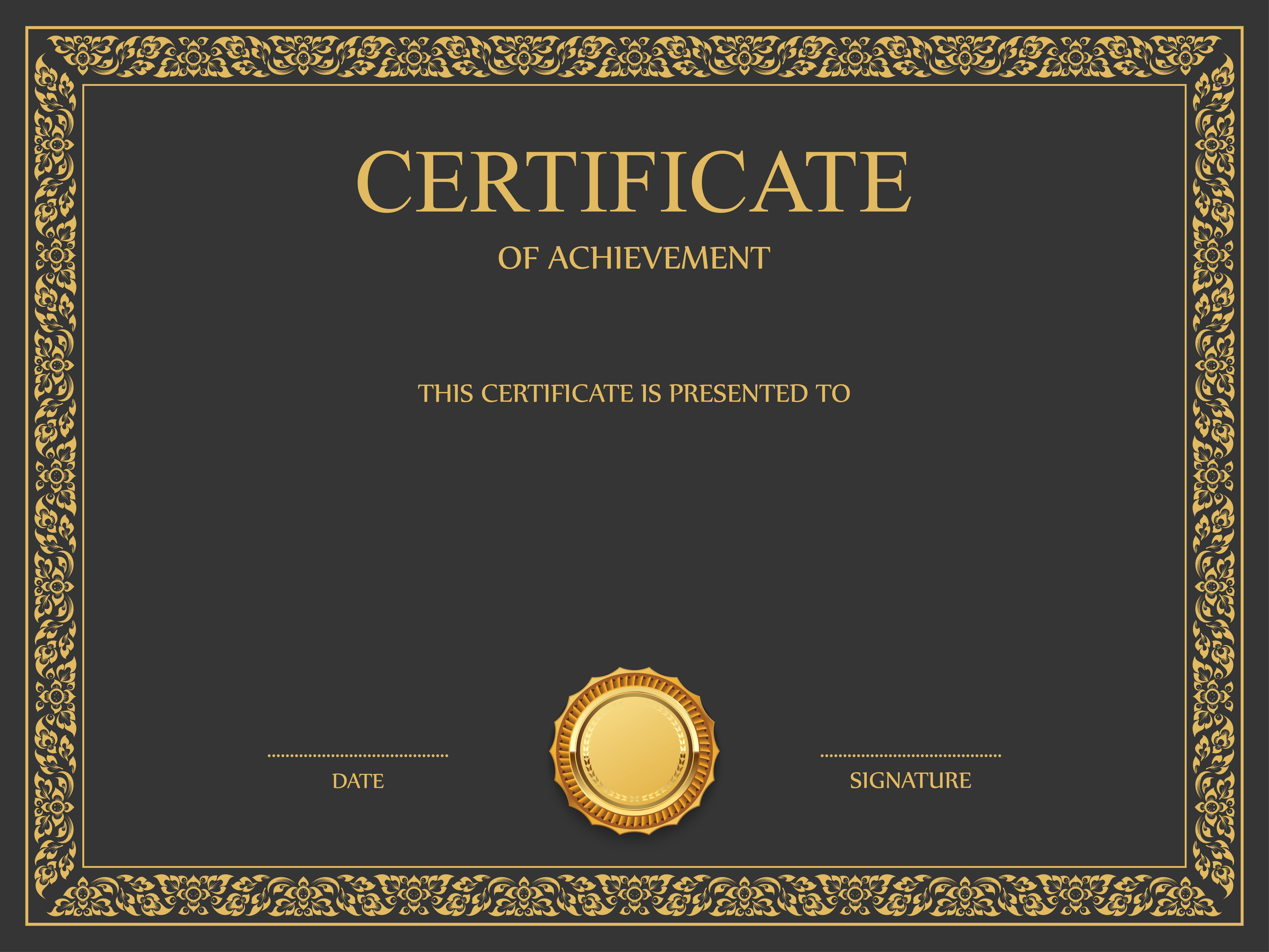 Blank Certificate Design Background Hd - KibrisPDR
