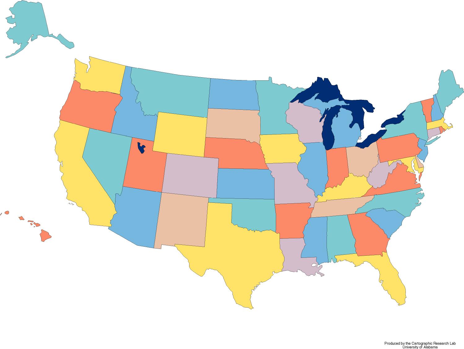 Detail Blank Map Of Usa Nomer 29