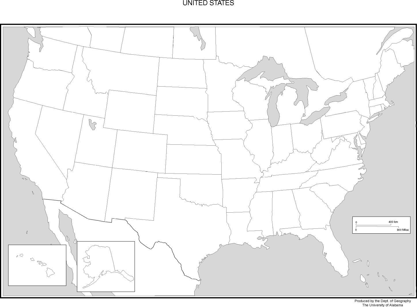 Detail Blank Map Of Usa Nomer 38