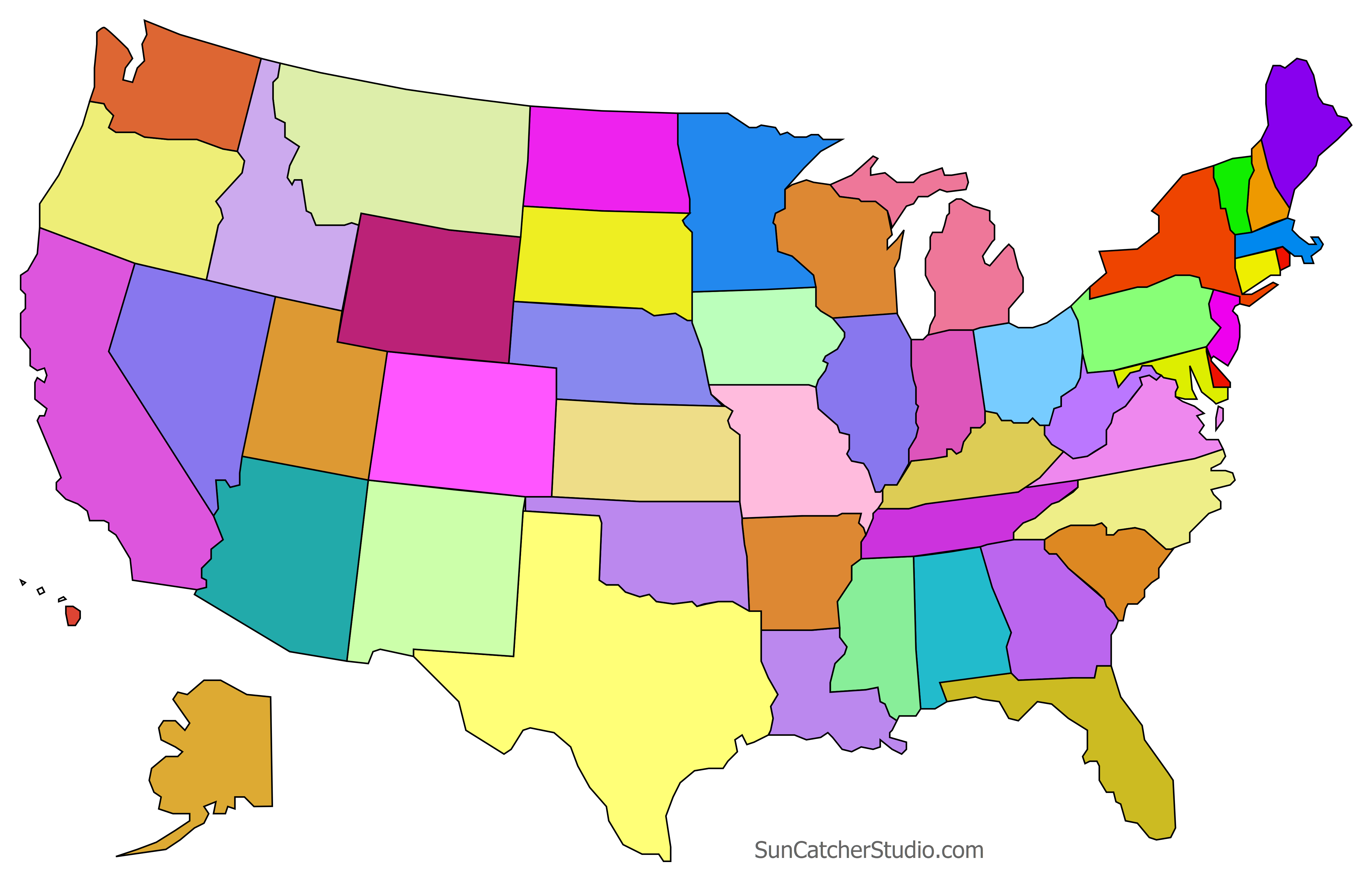 Detail Blank Map Of Usa Nomer 51