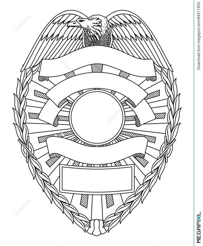 Detail Blank Police Badge Clipart Nomer 11