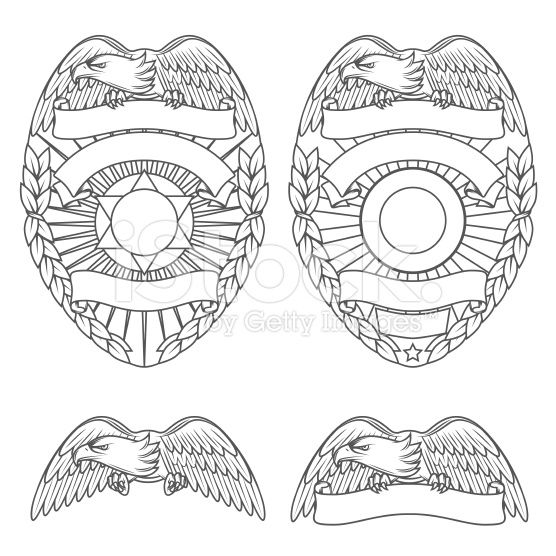 Detail Blank Police Badge Clipart Nomer 31