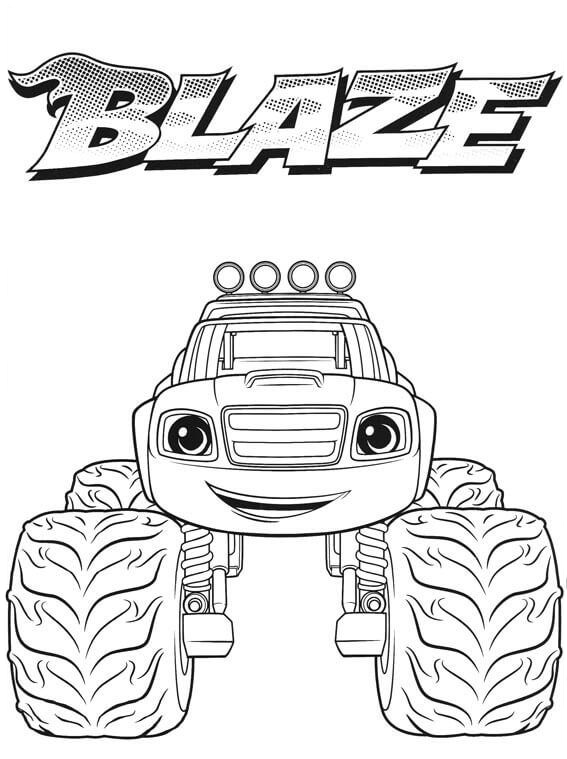 Blaze Coloring Pages - KibrisPDR