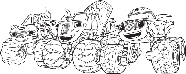 Detail Blaze Coloring Pages Nomer 7