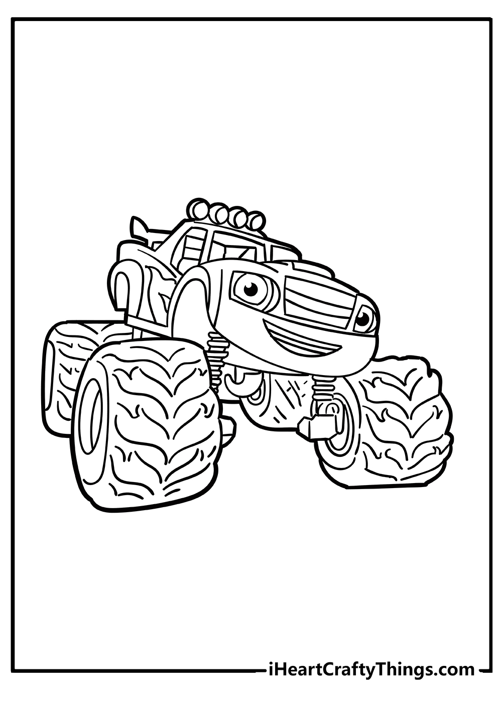 Detail Blaze Coloring Pages Nomer 11